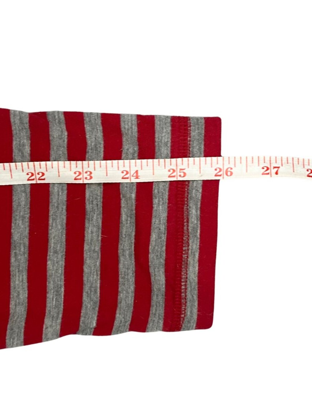 Old Navy Men’s L Red Gray Striped Henley Long Sleeve Shirt Preppy Casual Classic - Picture 7 of 10